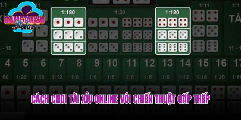 Cách chơi tài xỉu online với chiến thuật gấp thếp